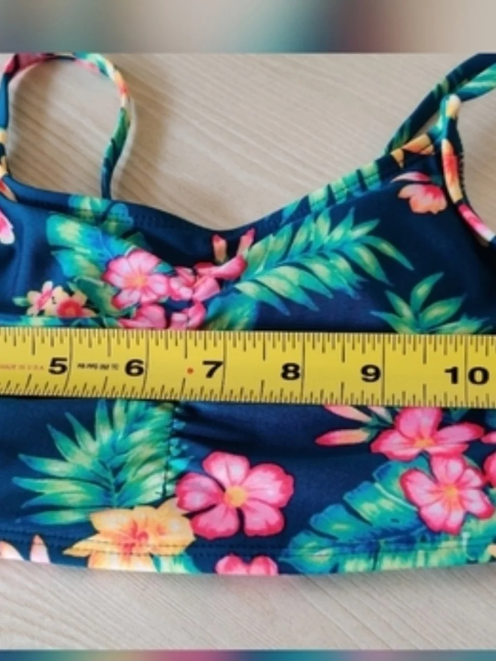 Art Class Girls Tropical Teal Bikini Size 14